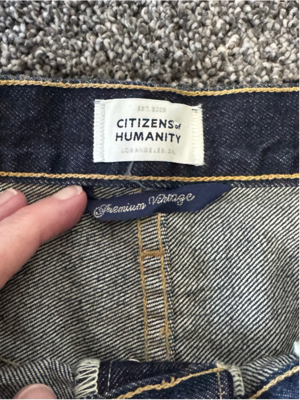 Women's Citizens of Humanity Ayla Baggy Dark Blue Jeans Sz 29 - Picture 14 of 16